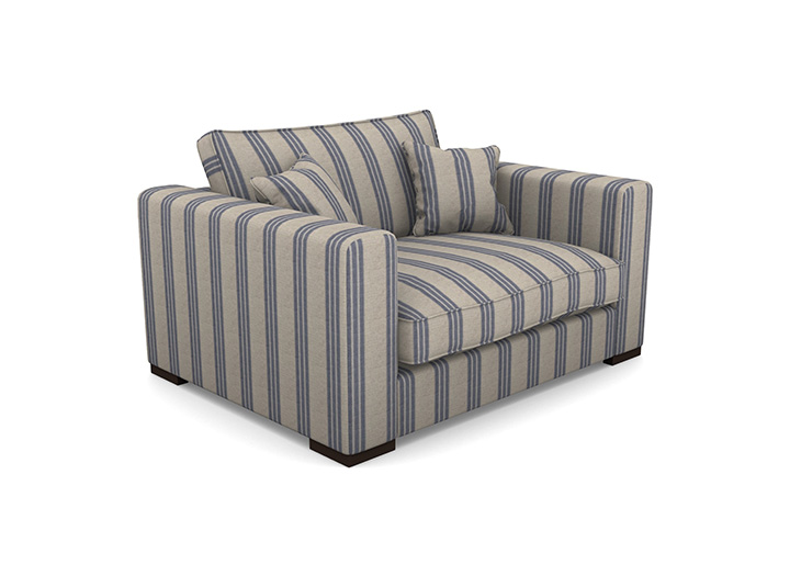 1 Stourhead snuggler in Cloth 18 Stripes   Bengal Indigo